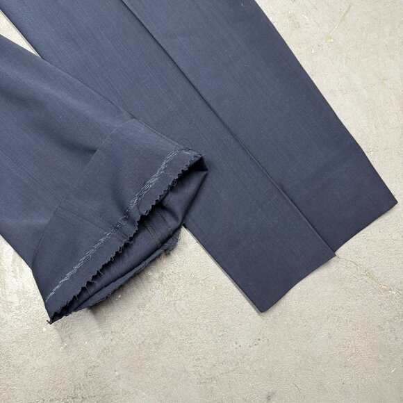 Coppley 1883 Dress Pants Wool Trousers Navy Blue W36xL30 - Picture 8 of 8